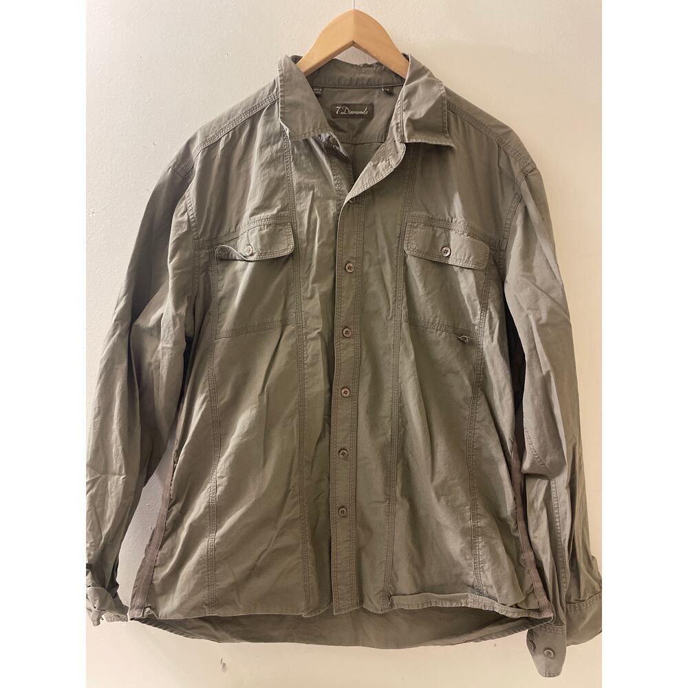 7 Diamonds Men's Size XL Long Sleeve Button Down Shirt Casual